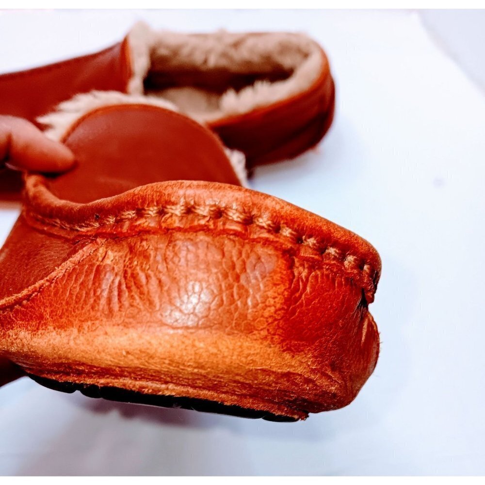 Ugg Australia Men Brown Leather Slip-On Loafer - Picture 6 of 7